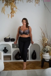 Bra padded black and light pink PL Piankoń