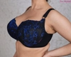 Bra soft black with navy blue BML Klara