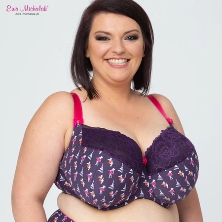 Bra semi-soft purple multicolor FB Marilyn M.