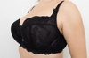 Bra soft black BM Koronkowy Tulipan