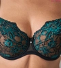 Bra soft black with green BML Hella