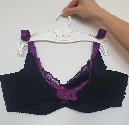 Bra soft purple with black BM Prototype No. 34
