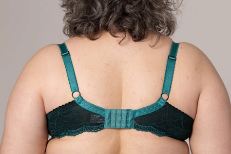 Bra soft green with black BM Emerald