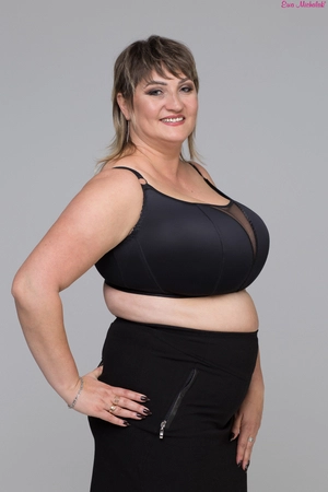 Top bez fiszbin czarny Top FB Sekretny