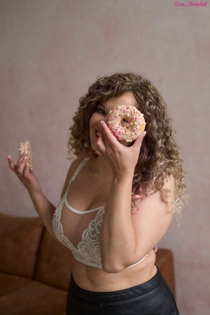 Top bez fiszbin ecru Top Antonina