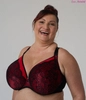 Bra semi-soft black with red FB-PL Red Bella