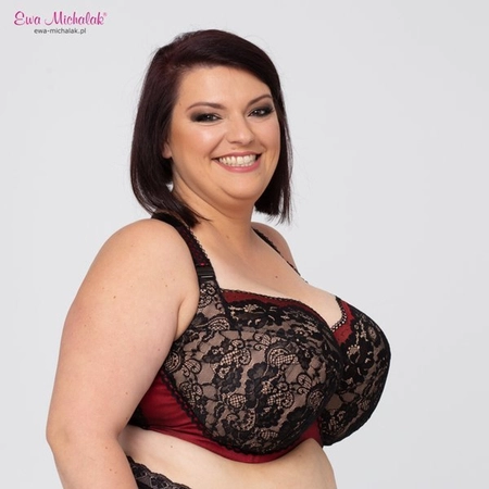 Bra semi-soft black with red FB Czardasz