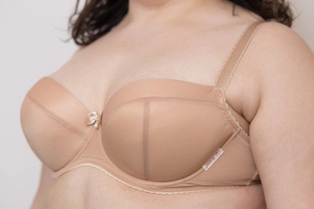 Bra padded nutty S Pralinowy