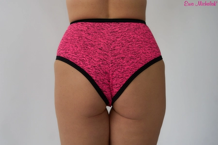 BAWEŁNIANE Wysokie Majtki Niezły Melanż