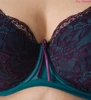Bra soft green with purple BML Baba Ghanoush