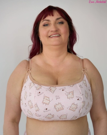 Top without underwires beige Top FB Cotton Sleeping Ciacho