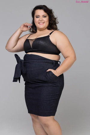 Top bez fiszbin czarny Top Sekret