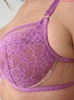 Bra soft lilac with beige BM Lawendowy