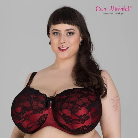 Bra semi-soft black with red FB Flamenco