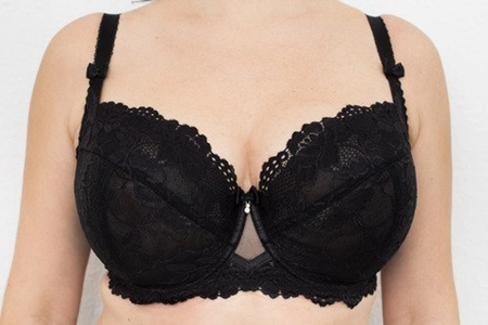 Bra soft black BM Koronkowy Tulipan