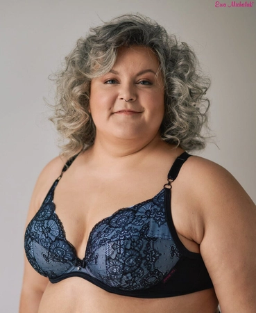 Bra soft black with blue PLM Blue Bella