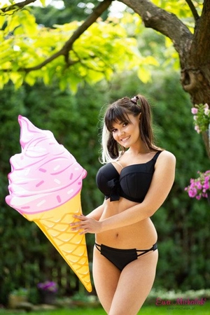 Bra semi-soft black SF Swimsiut Czarna Mamba