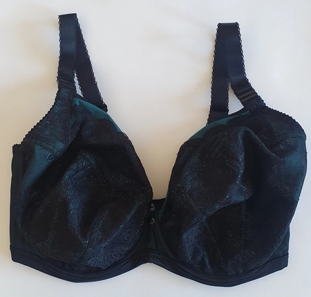 Bra semi-soft black with green FB-PL Prototype No. 9