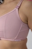 Powder pink underwired top fastened at the front Top Kliklak Pink