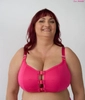 Pink underwired top with front closureTop FB Kliklak Malina