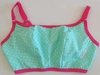 Top without underwire green with white dots Prototype No. 74