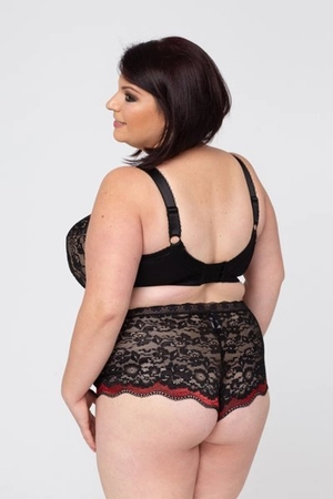 Bra semi-soft black with red FB Czardasz