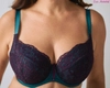 Bra soft green with purple BML Baba Ghanoush