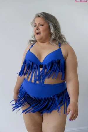 Bra soft blue with black PLM Bra for Swimsuit Charleston